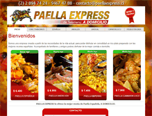 Tablet Screenshot of paellaexpress.cl